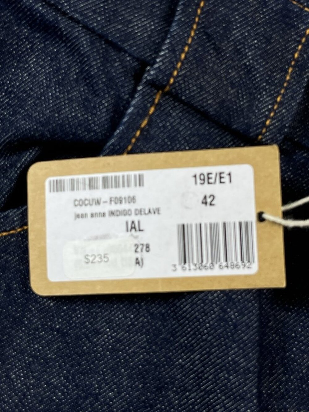 A.P.C. Denim FR Jeans Women's Size 42EU (US 12) Anna Indigo Delave Zipper Front - Picture 6 of 11
